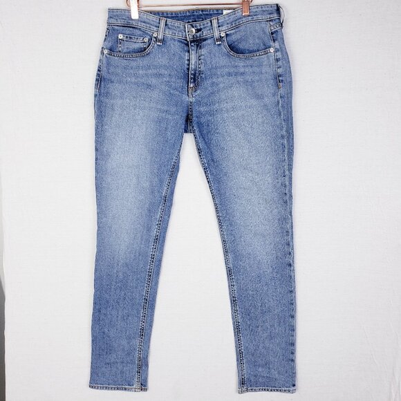 Rag & Bone Dre Low-Rise Slim Boyfriend Ankle Jeans in Edgecliff size 28 Stretch - Picture 3 of 14